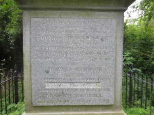 Hobson memorial at Nine Wells